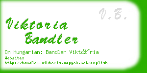 viktoria bandler business card